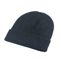 Charcoal Grey Classic Ribbed Beanie