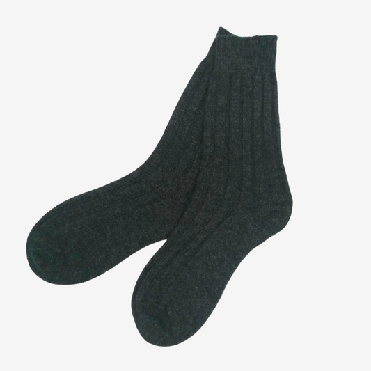 Men's Charcoal Cashmere Socks